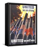 United We are Strong, United We Can Win-Henry Koerner-Framed Stretched Canvas