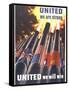 United We are Strong, United We Can Win-Henry Koerner-Framed Stretched Canvas