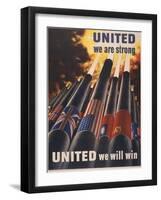 United We are Strong, United We Can Win-null-Framed Art Print