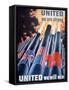 United We are Strong, United We Will Win', World War Two Poster-null-Framed Stretched Canvas