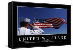 United We Stand: Citation Et Affiche D'Inspiration Et Motivation-null-Framed Stretched Canvas