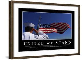 United We Stand: Citation Et Affiche D'Inspiration Et Motivation-null-Framed Photographic Print