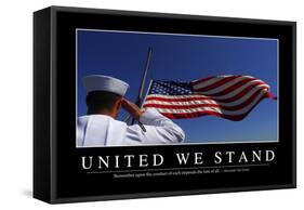 United We Stand: Inspirational Quote and Motivational Poster-null-Framed Stretched Canvas