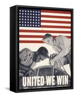 United We Win, US Propaganda Poster-null-Framed Stretched Canvas