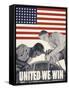 United We Win, US Propaganda Poster-null-Framed Stretched Canvas