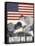 United We Win, US Propaganda Poster-null-Framed Stretched Canvas