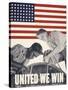 United We Win, US Propaganda Poster-null-Stretched Canvas