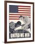 United We Win, US Propaganda Poster-null-Framed Giclee Print