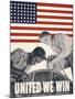 United We Win, US Propaganda Poster-null-Mounted Giclee Print