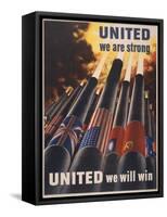 United-Vintage Apple Collection-Framed Stretched Canvas