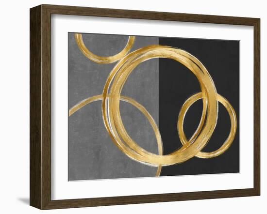 Unity Gold on Black II-Natalie Harris-Framed Art Print