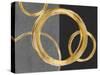 Unity Gold on Black II-Natalie Harris-Stretched Canvas