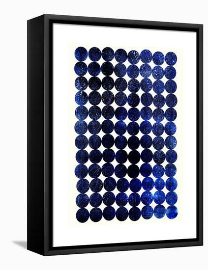 Unity Indigo-Garima Dhawan-Framed Stretched Canvas