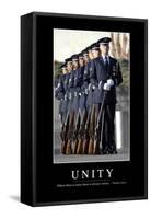 Unity: Inspirational Quote and Motivational Poster-null-Framed Stretched Canvas