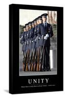 Unity: Inspirational Quote and Motivational Poster-null-Stretched Canvas