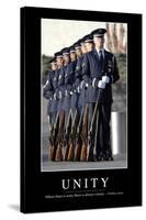 Unity: Inspirational Quote and Motivational Poster-null-Stretched Canvas