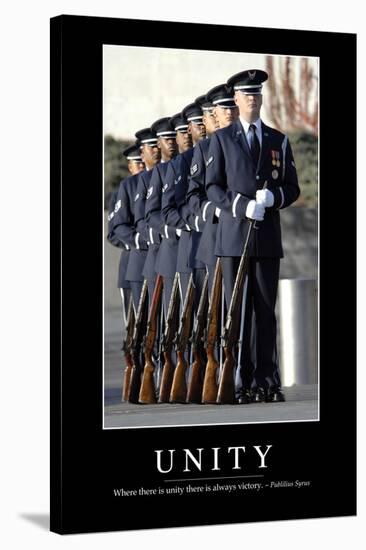 Unity: Inspirational Quote and Motivational Poster-null-Stretched Canvas