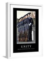 Unity: Inspirational Quote and Motivational Poster-null-Framed Photographic Print