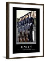 Unity: Inspirational Quote and Motivational Poster-null-Framed Photographic Print