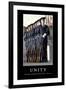 Unity: Inspirational Quote and Motivational Poster-null-Framed Photographic Print