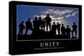 Unity: Inspirational Quote and Motivational Poster-null-Stretched Canvas