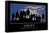 Unity: Inspirational Quote and Motivational Poster-null-Framed Stretched Canvas