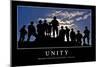 Unity: Inspirational Quote and Motivational Poster-null-Mounted Photographic Print