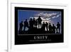 Unity: Inspirational Quote and Motivational Poster-null-Framed Photographic Print