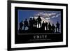 Unity: Inspirational Quote and Motivational Poster-null-Framed Photographic Print