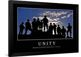 Unity: Inspirational Quote and Motivational Poster-null-Framed Photographic Print