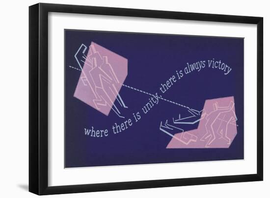 Unity is Victory-null-Framed Art Print