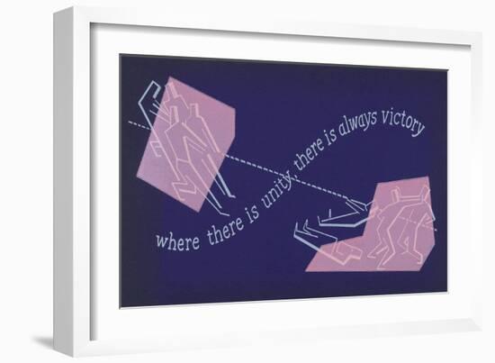 Unity is Victory-null-Framed Art Print