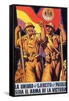 Unity of the People's Army Will Be the Weapon of Victory-Parrilla-Framed Stretched Canvas