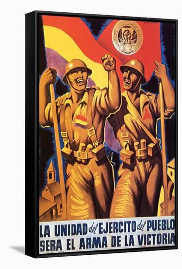 Unity of the People's Army Will Be the Weapon of Victory-Parrilla-Framed Stretched Canvas