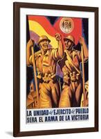 Unity of the People's Army Will Be the Weapon of Victory-Parrilla-Framed Art Print