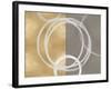 Unity White on Gold I-Natalie Harris-Framed Art Print