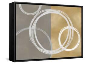 Unity White on Gold II-Natalie Harris-Framed Stretched Canvas