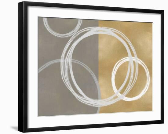 Unity White on Gold II-Natalie Harris-Framed Art Print