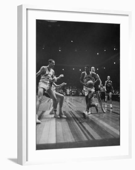 Univ. of Cincinnati Team Captain, Oscar Robertson During Game with Iowa University-Yale Joel-Framed Photographic Print