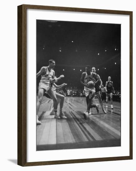 Univ. of Cincinnati Team Captain, Oscar Robertson During Game with Iowa University-Yale Joel-Framed Photographic Print