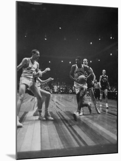 Univ. of Cincinnati Team Captain, Oscar Robertson During Game with Iowa University-Yale Joel-Mounted Photographic Print