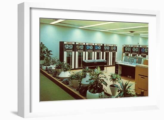 Univac, Early Computer-null-Framed Art Print