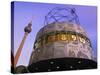Universal Clock, Alexanderplatz, Berlin, Germany-Walter Bibikow-Stretched Canvas