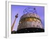 Universal Clock, Alexanderplatz, Berlin, Germany-Walter Bibikow-Framed Photographic Print