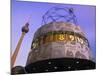 Universal Clock, Alexanderplatz, Berlin, Germany-Walter Bibikow-Mounted Photographic Print