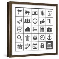 Universal Icons-frbird-Framed Art Print