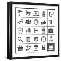 Universal Icons-frbird-Framed Art Print