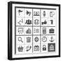 Universal Icons-frbird-Framed Art Print