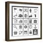 Universal Icons-frbird-Framed Art Print