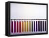 Universal Indicator Scale-Andrew Lambert-Framed Stretched Canvas